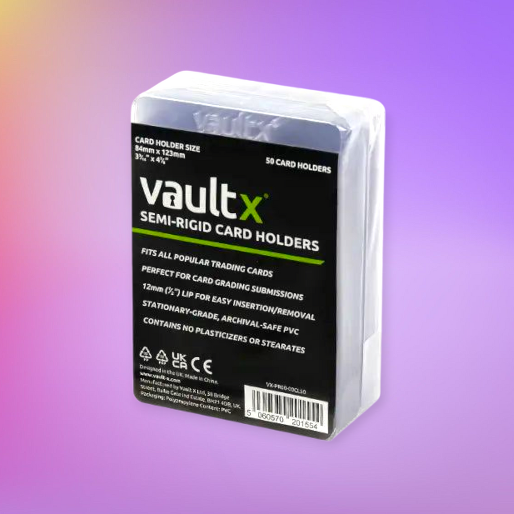 Vault X Semi Rigid Card Holders (50)