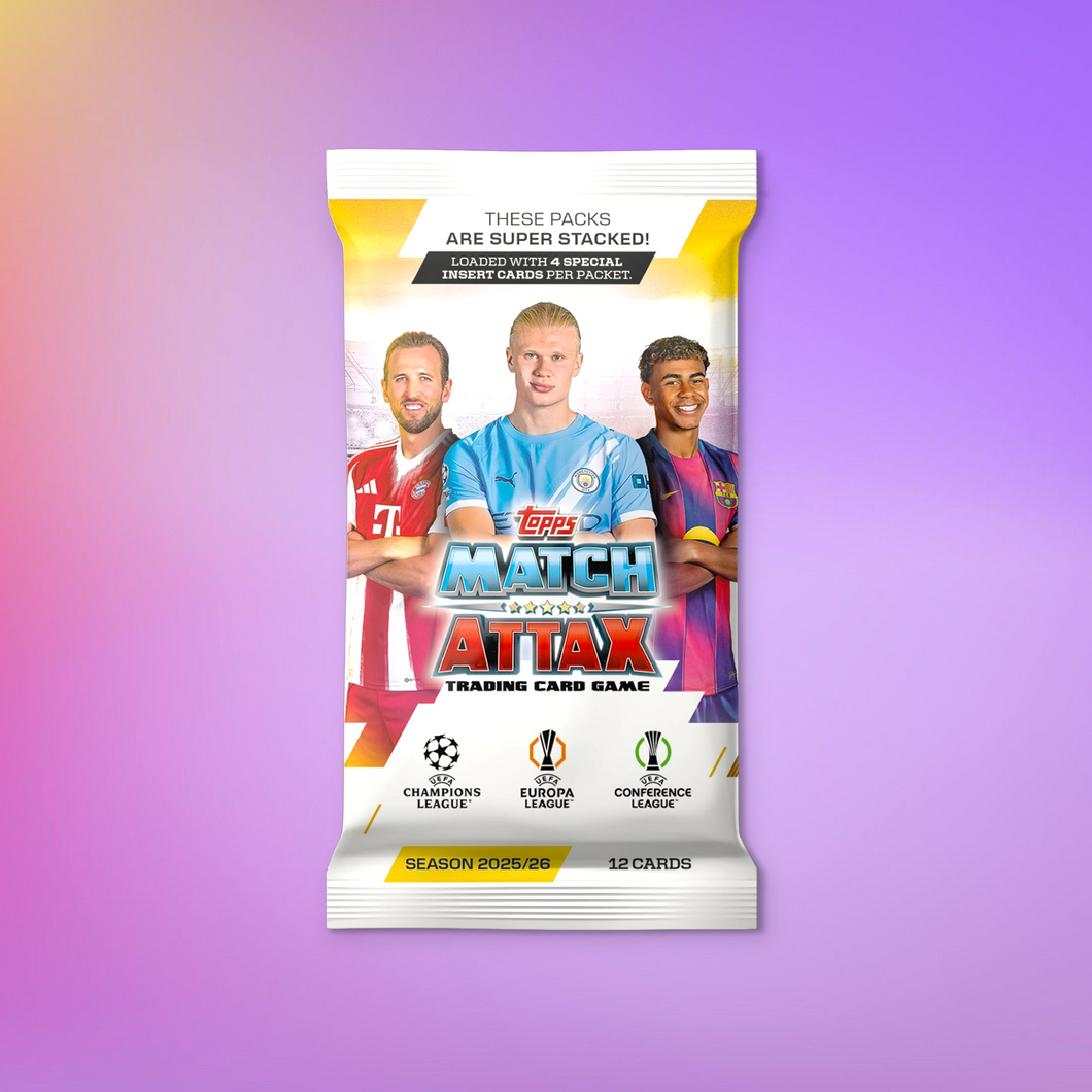 UCC Match Attax 2025 Booster Pack