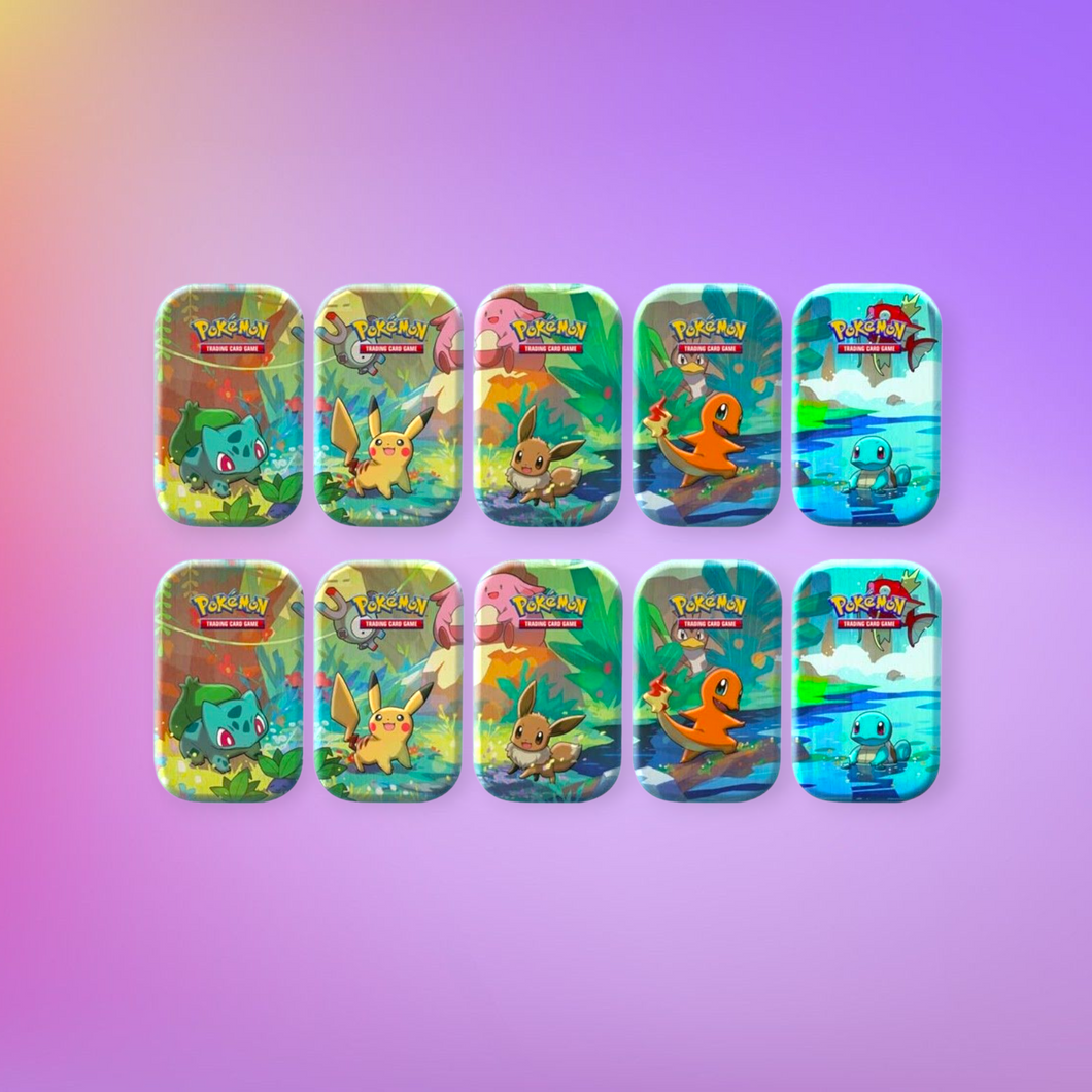 Pokemon Kanto Friends Mini Tins